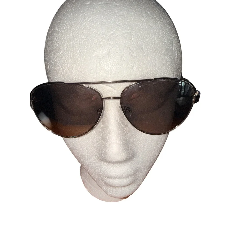 Pano Eyewear ES2005 Aviator Sunglasses Gunmetal Metal Frame Matte Black Temples